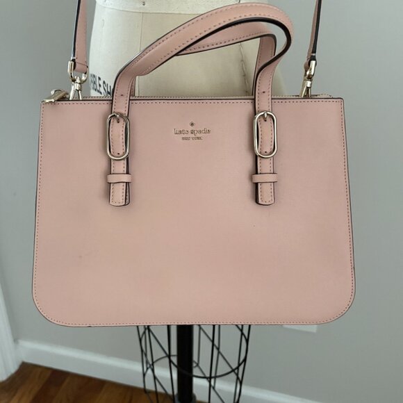 KATE SPADE Connie Medium Pink Triple Gusset Bag Satchel/Crossbody with Wallet - Picture 3 of 16